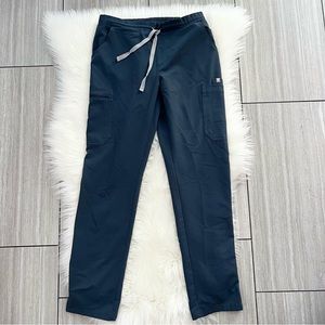 FIGS Yola Scrubs Technical Collection Logo Blue Scrubs Pants Womens Size Small